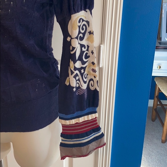 GUC Just Cavalli Purple Turtleneck open weave - Picture 4 of 13